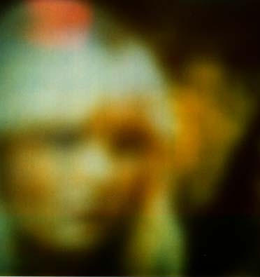 Nsitden, one of The Seven Rainbow People, shows himself to the INIT group in a subtle human form (foreground) and as a more ethereal being (background). (Transimage received 1997 February 26, by Maggy Fischbach, Station Luxembourg)