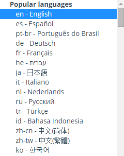 WordPressLanguages